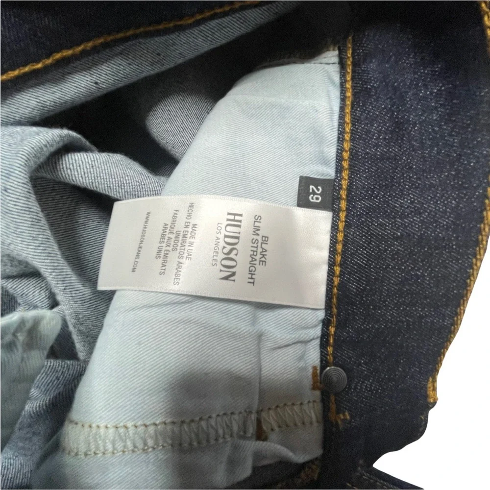 Hudson Blake Slim Straight Jeans Size 29 - Picture 10 of 15